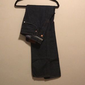 NWOT Dark Wash Bonobos denim. Slim straight 33/34